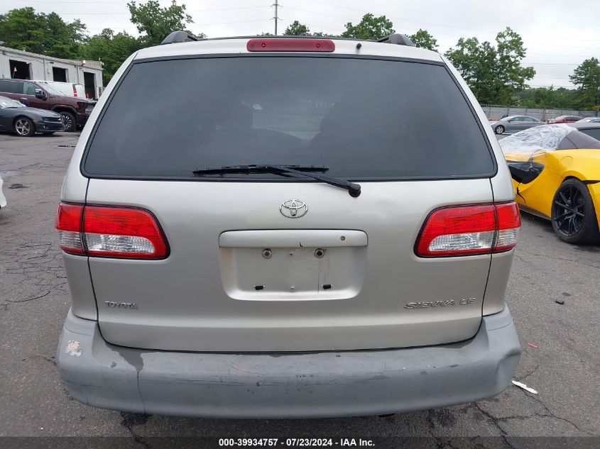 2001 Toyota Sienna Le/Xle VIN: 4T3ZF13C91U331464 Lot: 39934757