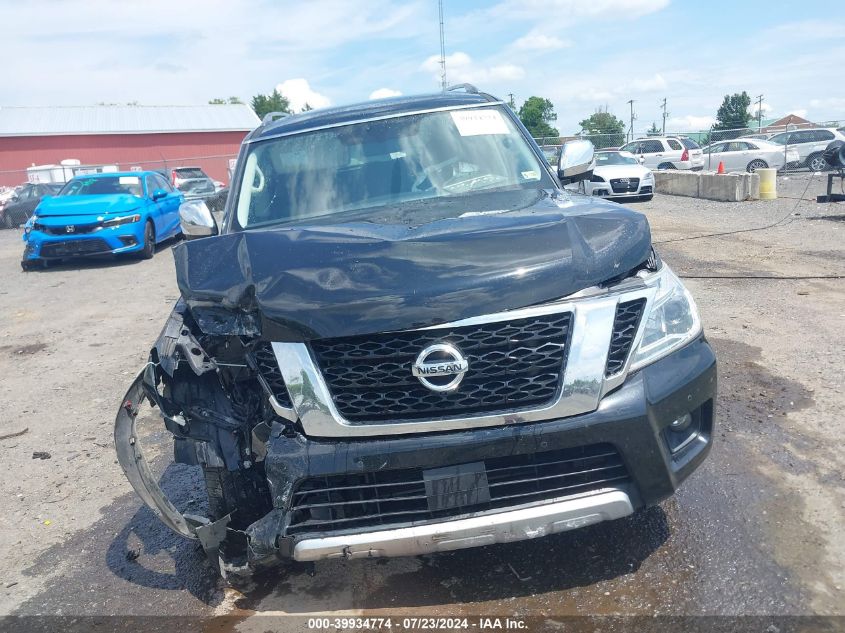 2018 Nissan Armada Sl VIN: JN8AY2NC0JX502905 Lot: 39934774