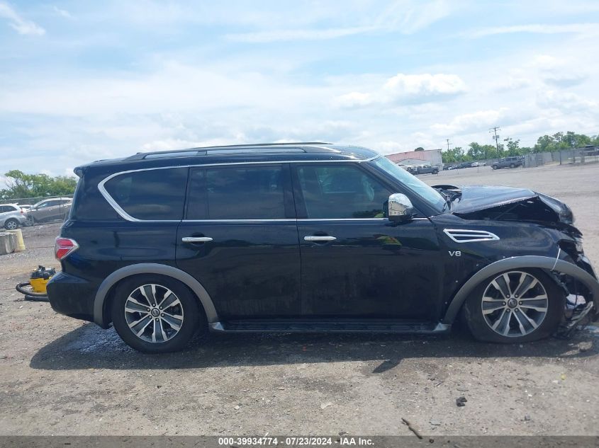 2018 Nissan Armada Sl VIN: JN8AY2NC0JX502905 Lot: 39934774