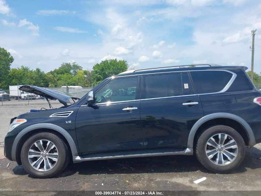 2018 Nissan Armada Sl VIN: JN8AY2NC0JX502905 Lot: 39934774