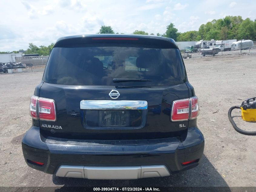 2018 Nissan Armada Sl VIN: JN8AY2NC0JX502905 Lot: 39934774