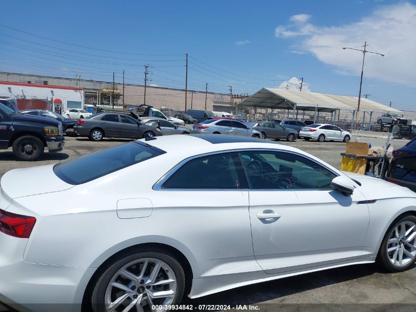 2023 Audi A5 Premium 45 Tfsi S Line Quattro S Tronic VIN: WAUSAAF54PA015570 Lot: 39934842