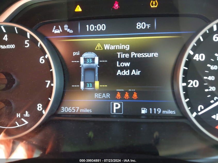 2023 Nissan Murano Sv Intelligent Awd VIN: 5N1AZ2BS4PC115080 Lot: 39934881