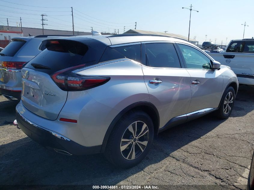 2023 Nissan Murano Sv Intelligent Awd VIN: 5N1AZ2BS4PC115080 Lot: 39934881