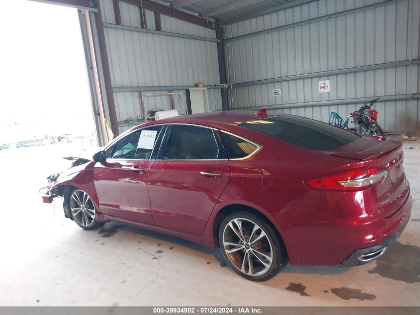 2019 Ford Fusion Titanium VIN: 3FA6P0D90KR153114 Lot: 39934902