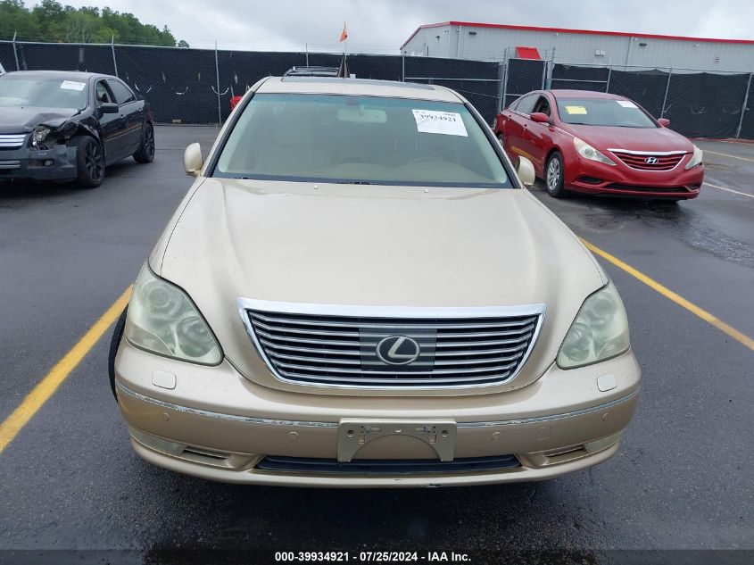 2005 Lexus Ls 430 VIN: JTHBN36F855018066 Lot: 39934921