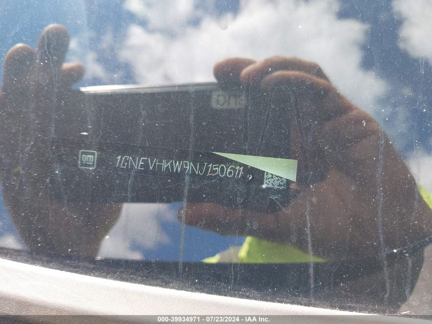 2022 CHEVROLET TRAVERSE LT - 1GNEVHKW9NJ150611