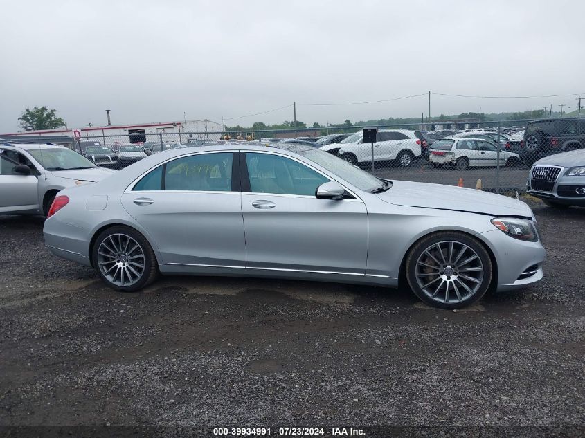 2015 Mercedes-Benz S 550 4Matic VIN: WDDUG8FB5FA111379 Lot: 39934991