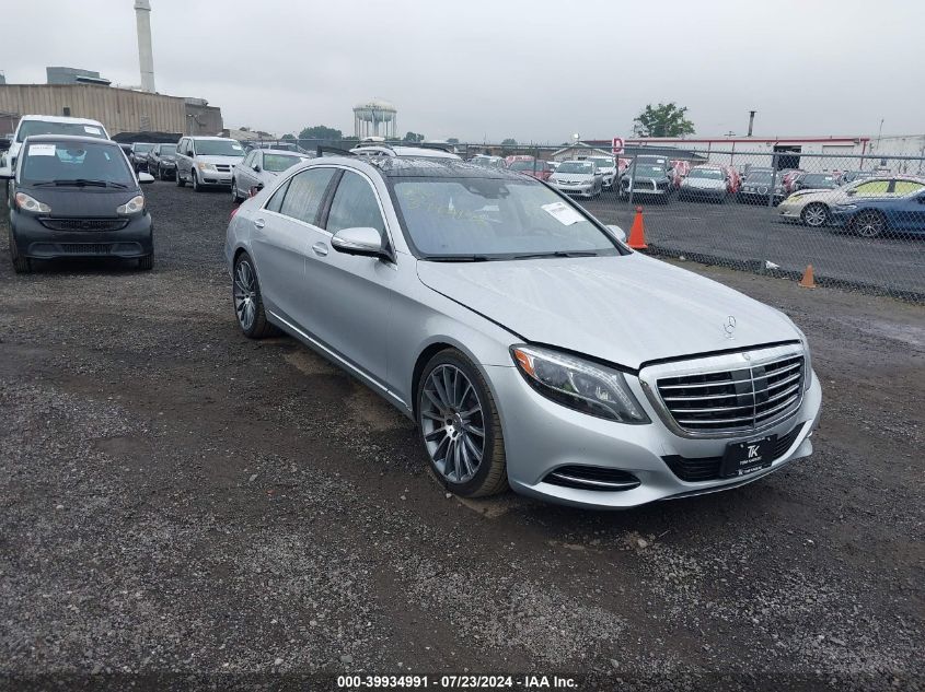 2015 Mercedes-Benz S 550 4Matic VIN: WDDUG8FB5FA111379 Lot: 39934991