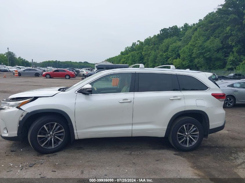 2017 Toyota Highlander Xle VIN: 5TDJZRFH8HS397445 Lot: 39935098