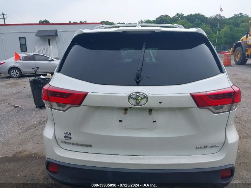 2017 Toyota Highlander Xle VIN: 5TDJZRFH8HS397445 Lot: 39935098