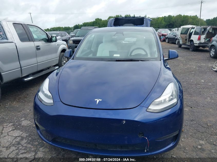 2021 Tesla Model Y Long Range Dual Motor All-Wheel Drive VIN: 5YJYGDEE8MF286522 Lot: 39935158