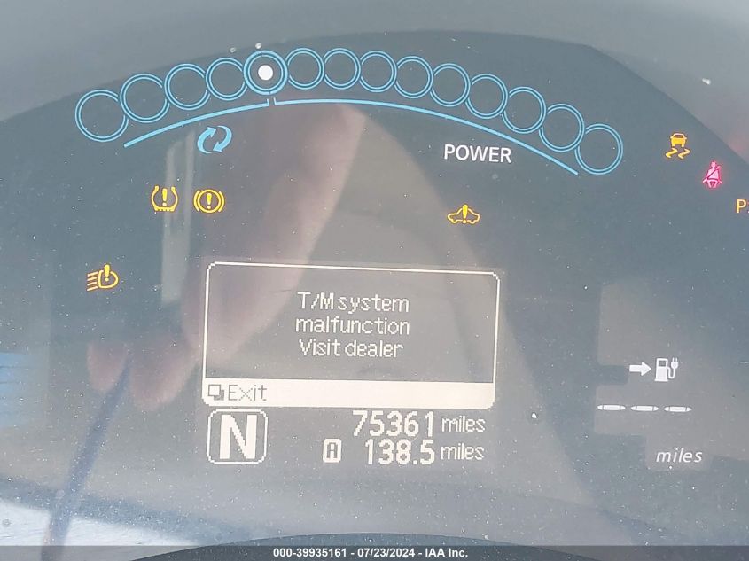 2012 Nissan Leaf Sv/Sl VIN: JN1AZ0CP3CT017562 Lot: 39935161