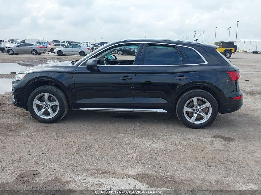 2021 Audi Q5 Premium 45 Tfsi Quattro S Tronic VIN: WA1AAAFY2M2067384 Lot: 39935176