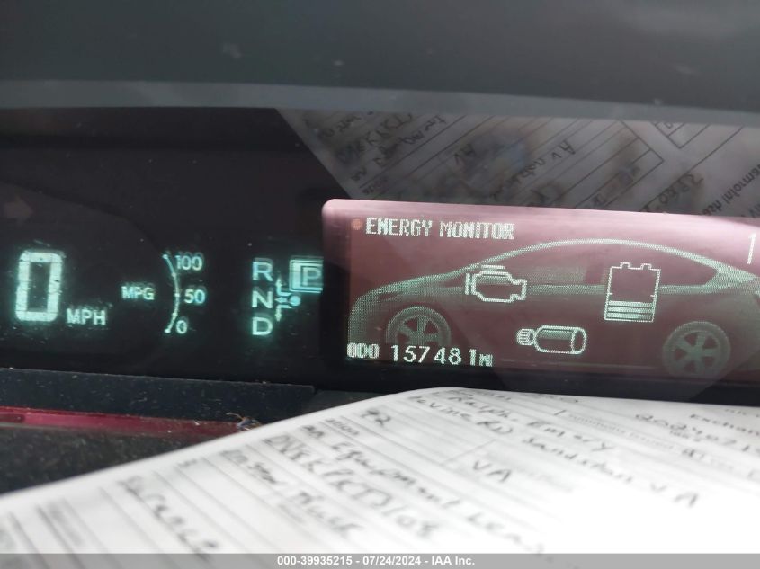 2012 Toyota Prius Five/Four/One/Three/Two VIN: JTDKN3DU2C1541932 Lot: 39935215