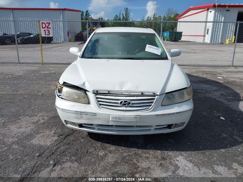 2007 Hyundai Azera Se/Limited VIN: KMHFC46F87A144979 Lot: 39935297