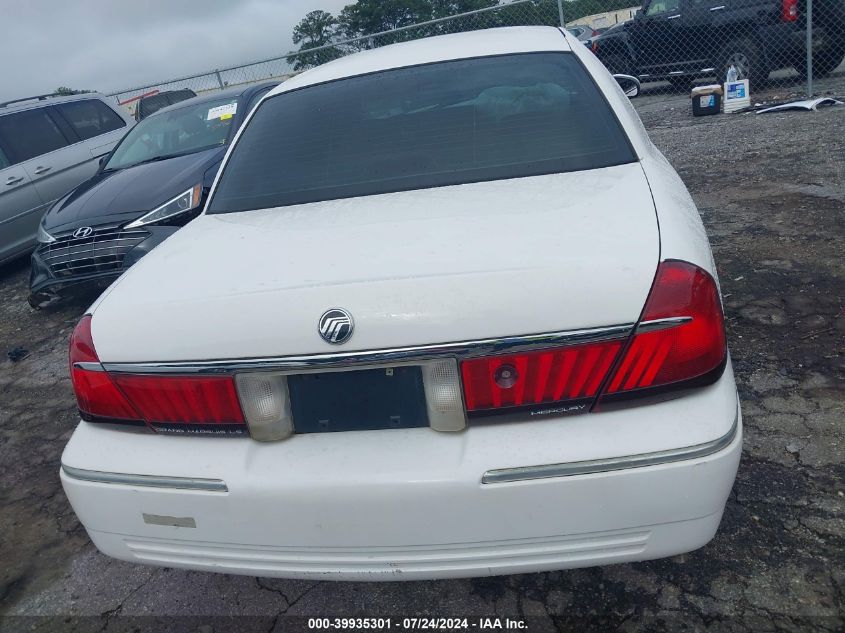 2000 Mercury Grand Marquis Ls VIN: 2MEFM75W7YX672024 Lot: 39935301