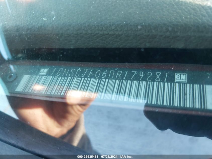 2013 Chevrolet Suburban 1500 Lt VIN: 1GNSCJE06DR179281 Lot: 39935461