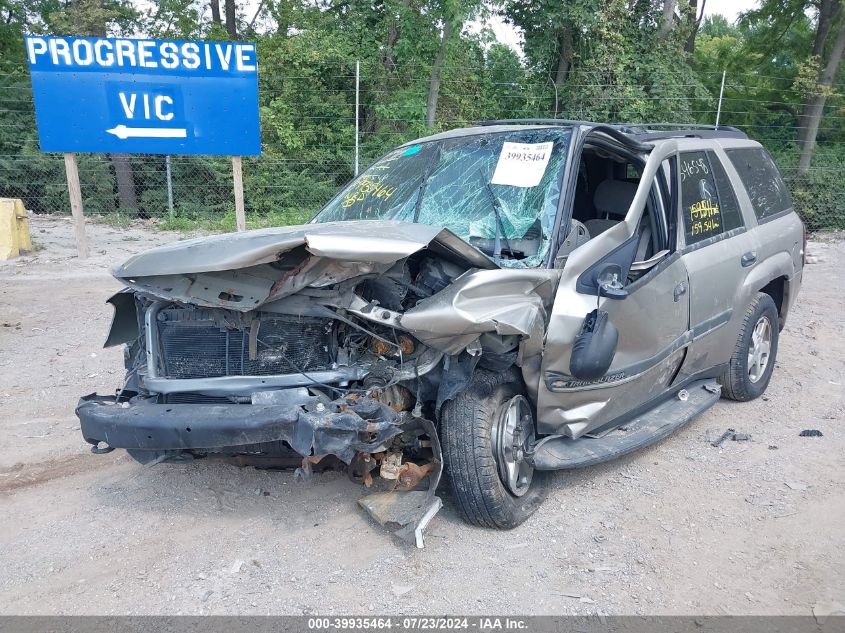 2002 Chevrolet Trailblazer VIN: 1GNDT13S822346548 Lot: 39935464