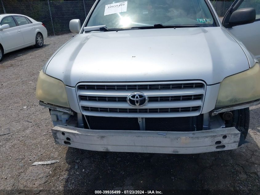 2003 Toyota Highlander V6 VIN: JTEHF21A430102177 Lot: 39935499