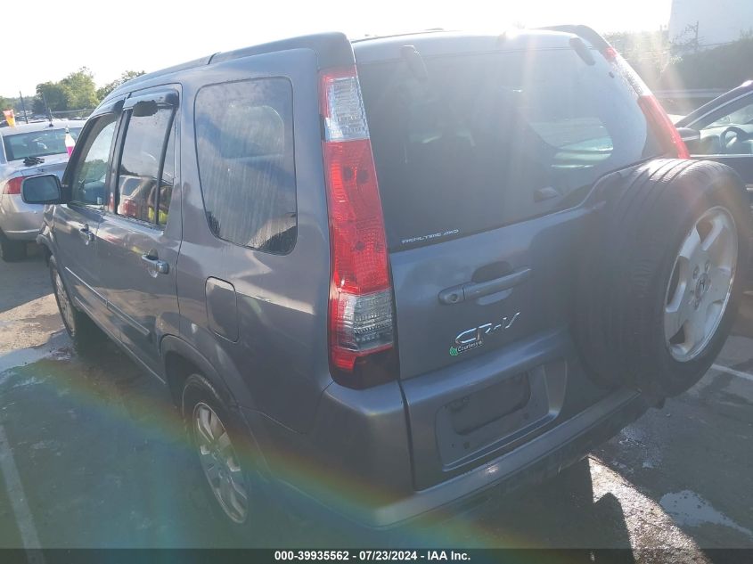 2005 Honda Cr-V Se VIN: SHSRD78965U316737 Lot: 39935562