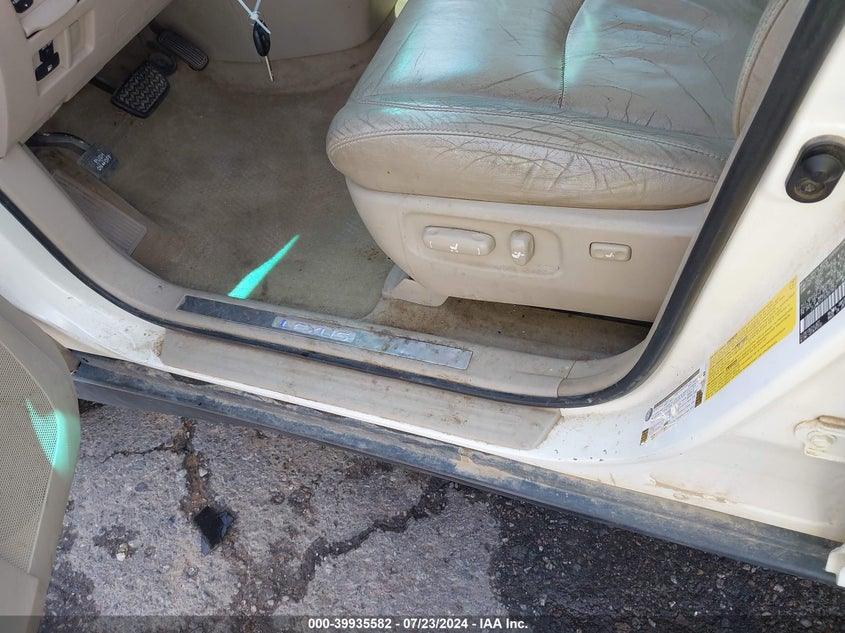 2008 Lexus Rx 400H 400H VIN: JTJHW31U182857803 Lot: 39935582