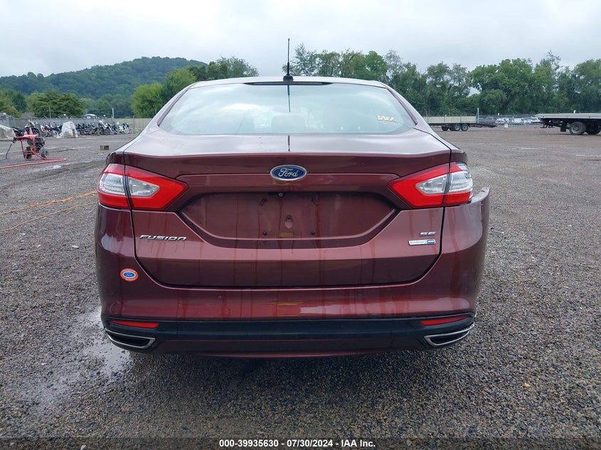 2015 Ford Fusion Se VIN: 3FA6P0T96FR187002 Lot: 39935630