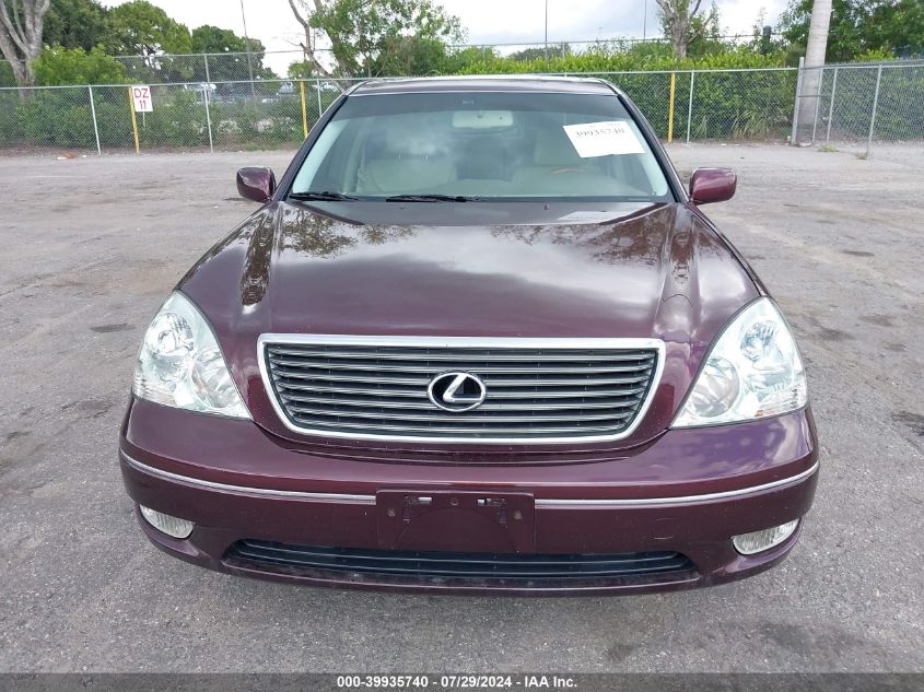 2002 Lexus Ls 430 VIN: JTHBN30F120085786 Lot: 39935740