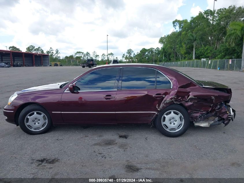 2002 Lexus Ls 430 VIN: JTHBN30F120085786 Lot: 39935740