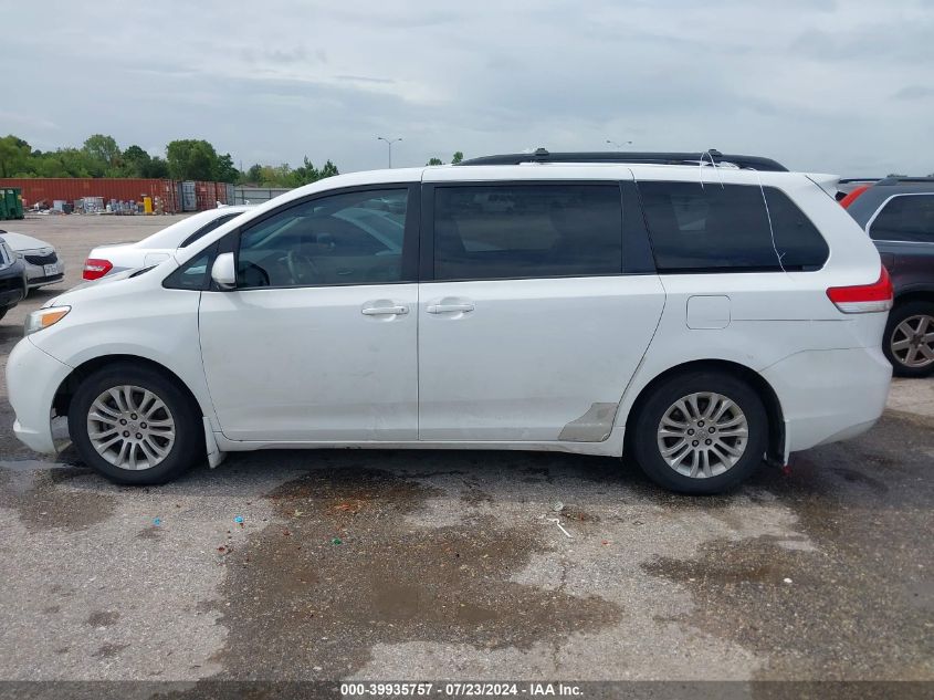 2013 Toyota Sienna Xle V6 8 Passenger VIN: 5TDYK3DC2DS302511 Lot: 39935757