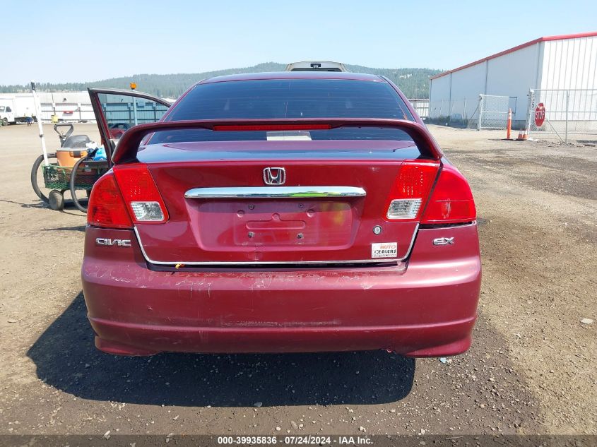 2003 Honda Civic Lx VIN: 2HGES15563H587526 Lot: 39935836