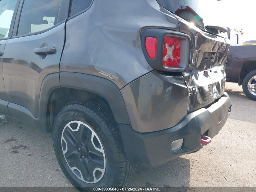 2017 Jeep Renegade Trailhawk 4X4 VIN: ZACCJBCB7HPF87726 Lot: 39935848