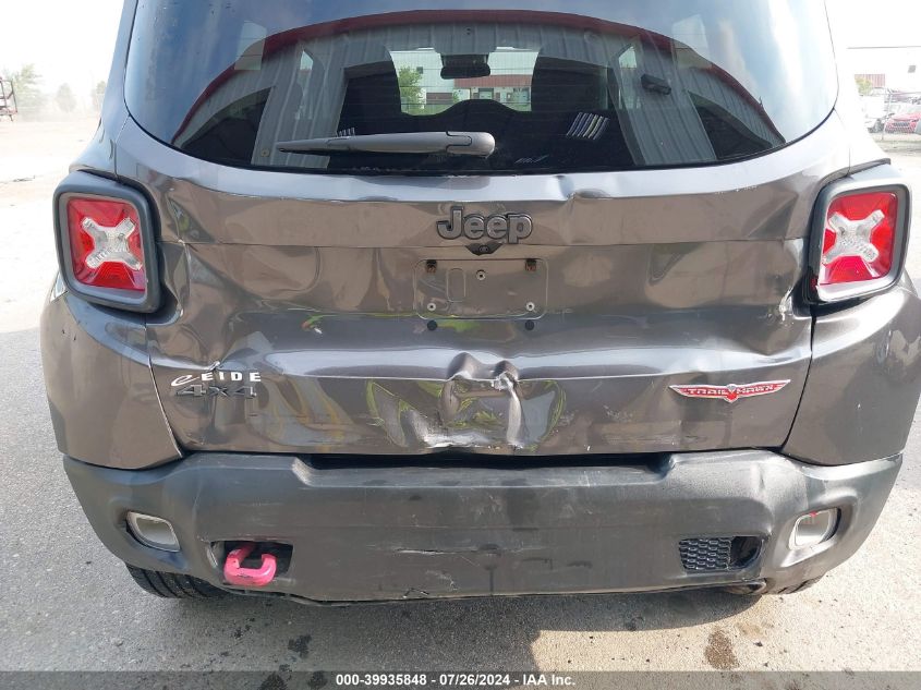 2017 Jeep Renegade Trailhawk 4X4 VIN: ZACCJBCB7HPF87726 Lot: 39935848