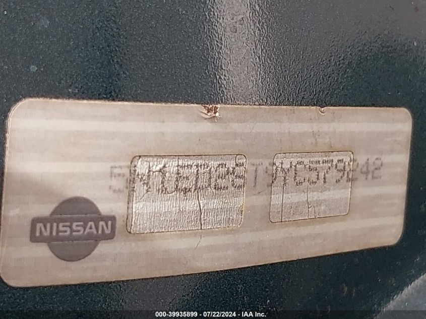 2000 Nissan Xterra Se/Xe VIN: 5N1ED28T9YC579242 Lot: 39935899