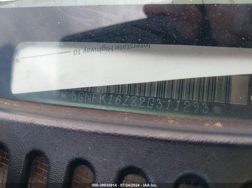 2002 Chevrolet Suburban 1500 Z71 VIN: 3GNFK16Z82G311293 Lot: 39935914