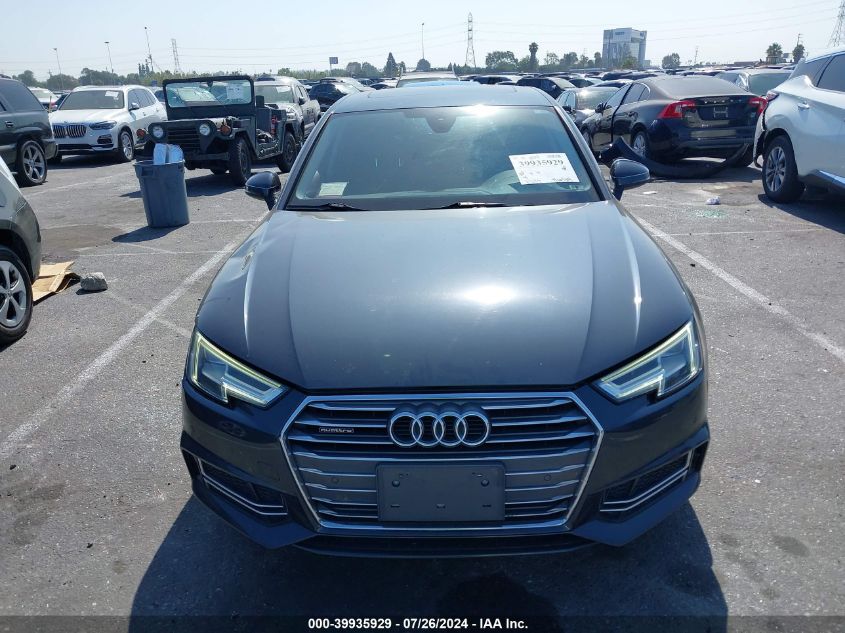 2018 Audi A4 2.0T Premium/2.0T Tech Premium VIN: WAUENAF40JA143238 Lot: 39935929