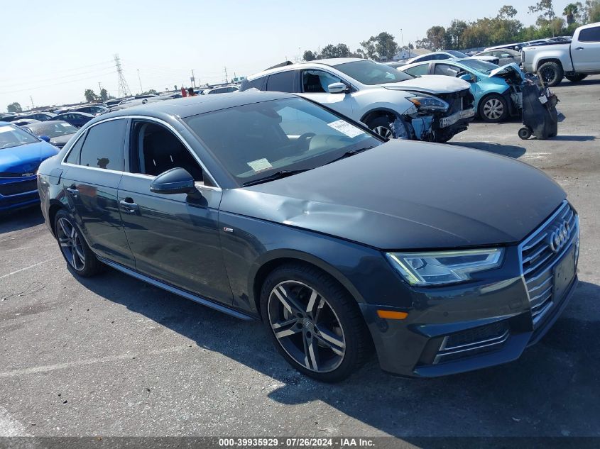 2018 Audi A4 2.0T Premium/2.0T Tech Premium VIN: WAUENAF40JA143238 Lot: 39935929