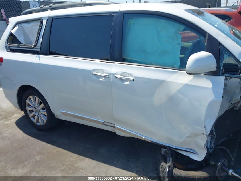 2011 Toyota Sienna Limited V6 VIN: 5TDYK3DC0BS075462 Lot: 39935932