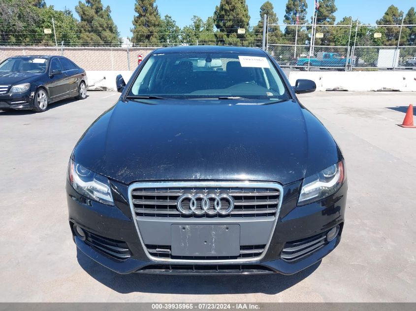 2011 Audi A4 2.0T Premium VIN: WAUFFAFL7BN042782 Lot: 39935965