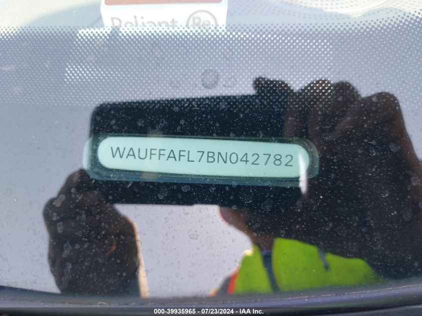 2011 Audi A4 2.0T Premium VIN: WAUFFAFL7BN042782 Lot: 39935965