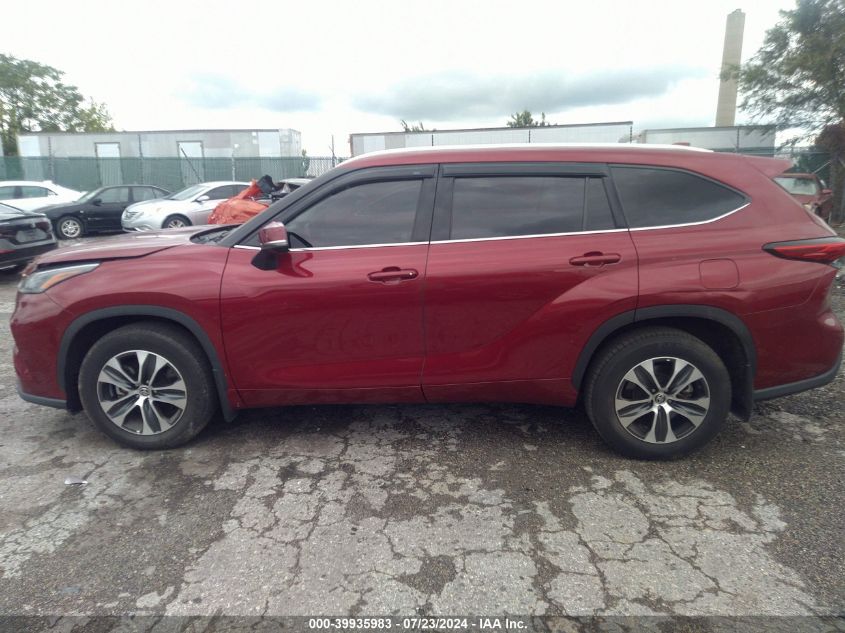 2021 Toyota Highlander Xle VIN: 5TDGZRBH6MS068544 Lot: 39935983