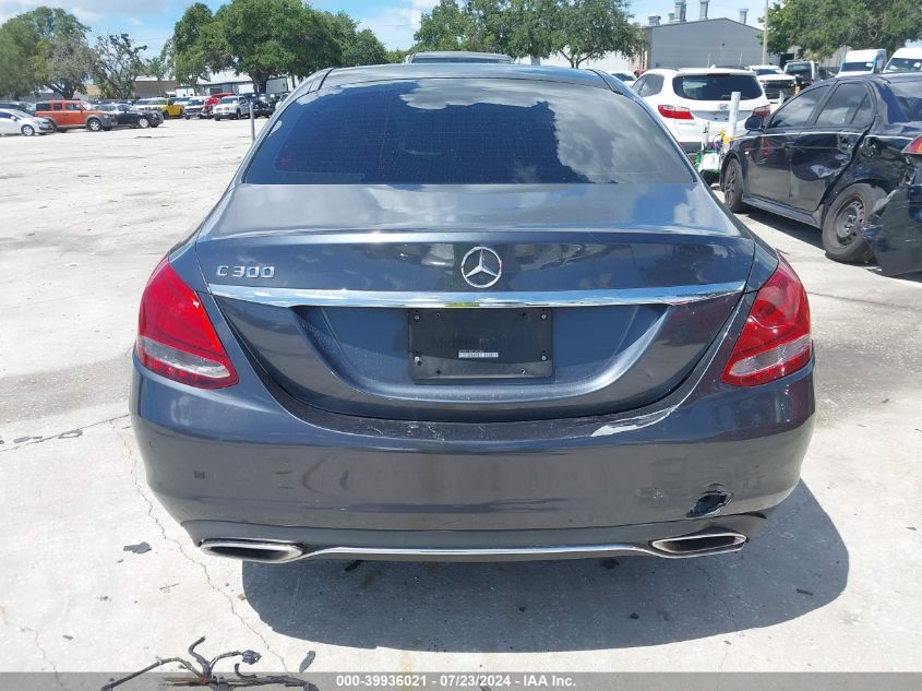 2015 Mercedes-Benz C 300 Luxury/Sport VIN: 55SWF4JB3FU092455 Lot: 39936021