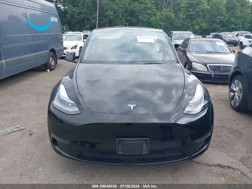 2022 Tesla Model Y Performance Dual Motor All-Wheel Drive VIN: 7SAYGDEF3NF565020 Lot: 39936038