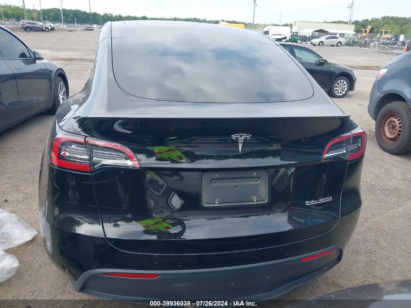 2022 Tesla Model Y Performance Dual Motor All-Wheel Drive VIN: 7SAYGDEF3NF565020 Lot: 39936038