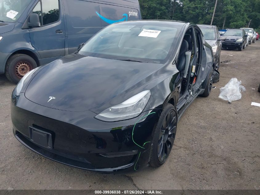 7SAYGDEF3NF565020 2022 TESLA MODEL Y - Image 2