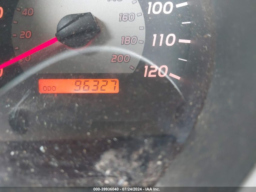 2009 Toyota Tacoma Access Cab VIN: 5TETX22N09Z643958 Lot: 39936040