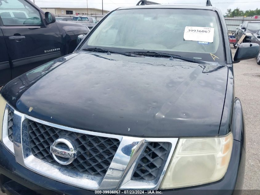 2010 Nissan Pathfinder Se VIN: 5N1AR1NN7AC604581 Lot: 39936067