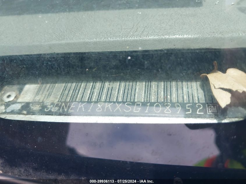 1995 Chevrolet Tahoe K1500 VIN: 3GNEK18KXSG108952 Lot: 39936113