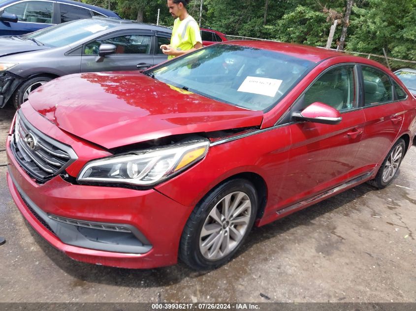 VIN 5NPE34AFXFH034966 2015 HYUNDAI SONATA no.2