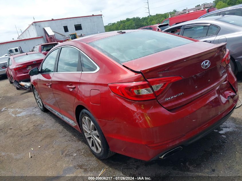 VIN 5NPE34AFXFH034966 2015 HYUNDAI SONATA no.3